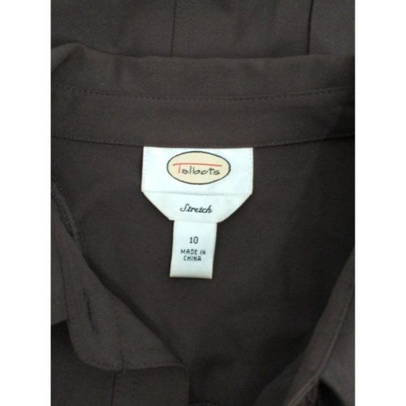 Vintage Talbots Size 10 Women Shirt Dress With Breast Pocket - Picture 7 of 9